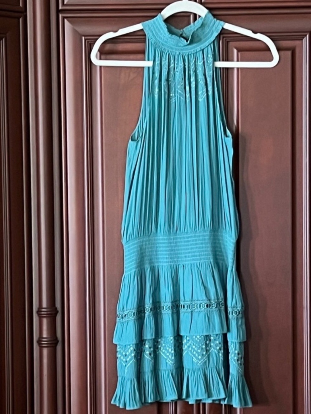 Beautiful Ramy Brook teal gari Dress